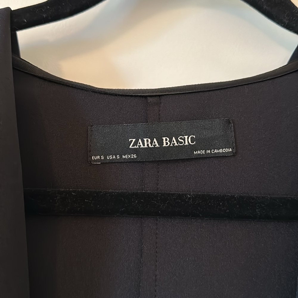 Zara Basic Black Suede Jacket - image 4